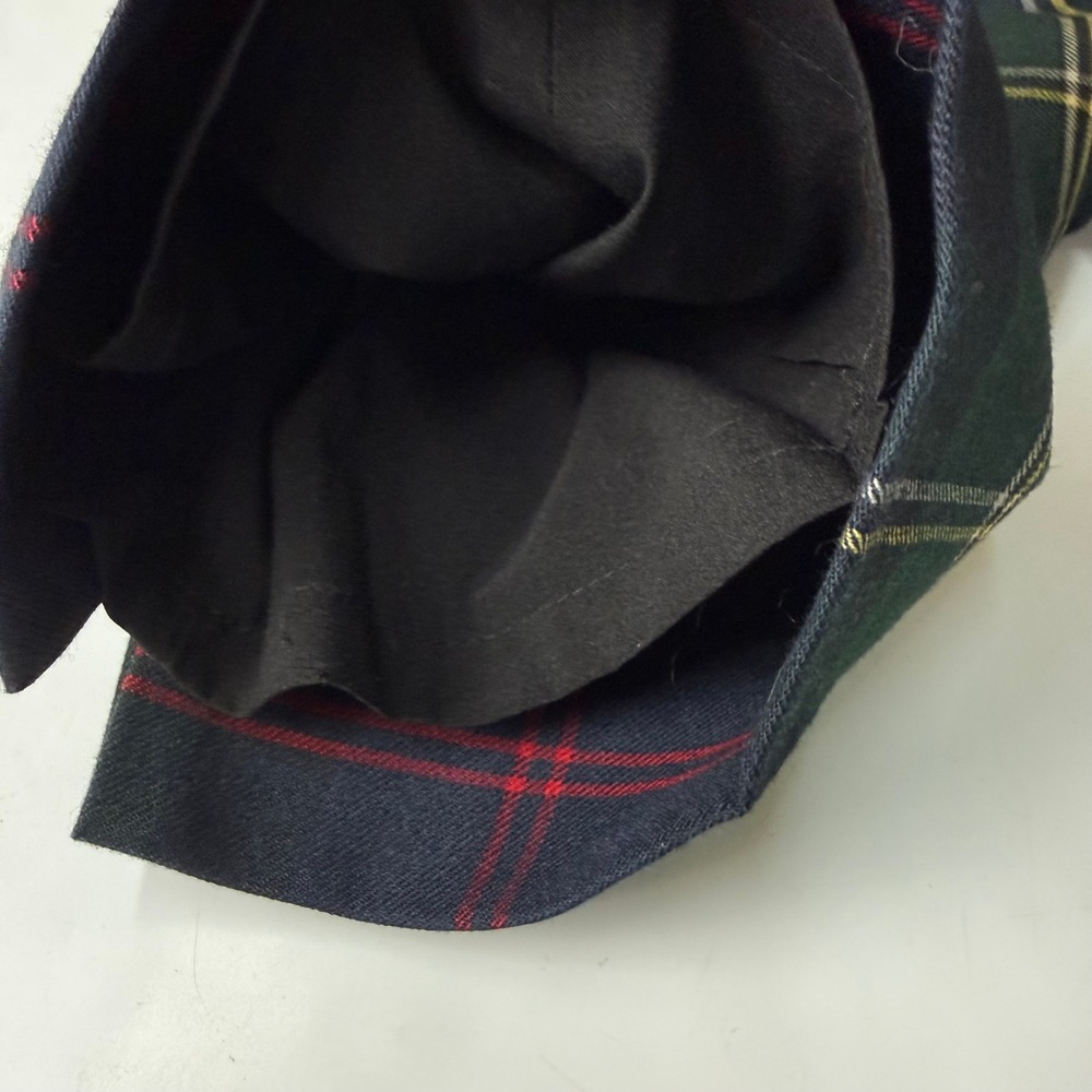 Talbots Hampshire Pants Womens 8 Green Plaid Wool Blend Straight Leg Fully Lined - Picture 16 of 16